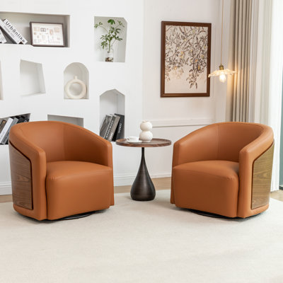 Ensemble de 2 fauteuils demi-tonneau Delwood