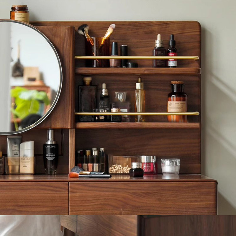 Coiffeuse avec miroir, 2 tiroirs