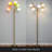 Medusa 74 in. Modern 5-Light Height Adjustable Gooseneck LED Floor Lamp with 5 Cone Shades-62954060