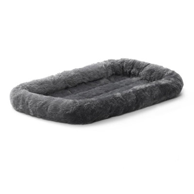 Lit pour chien avec traversin confortable avec traversin 36L | Idéal pour les chiens de taille moyenne / grande et convient à une cage pour chien de 36 pouces