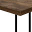 Table d'appoint en forme de C en métal et stratifié pour les collations, le salon, la chambre à coucher-442900376-446388379