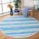 Brogun Handwoven Cotton Ivory/Blue Area Rug
