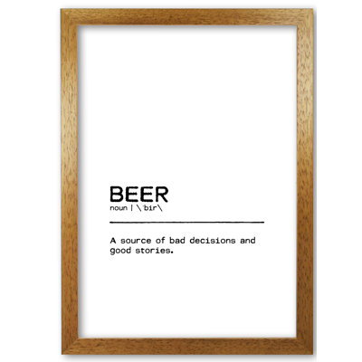 Beer Stories 1 Piece Wall Art