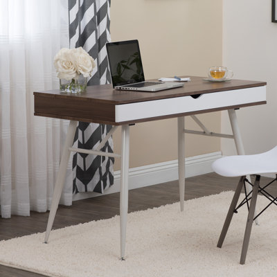 Charry Metal Base Writing Desk