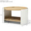 Table basse de salon 2 - Bureau rond en bois rustique avec rangement de 31 po pour la maison