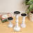 12'' Handcrafted Mango Wood Pillar Candle Holder Set – Rustic 3-Piece Set for LED Candles-767269430