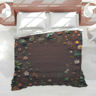 Floral Bedding Nature Comforter Bohemian