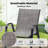 6 Person Outdoor Metal Dining Set With Swivel Chair-882318572