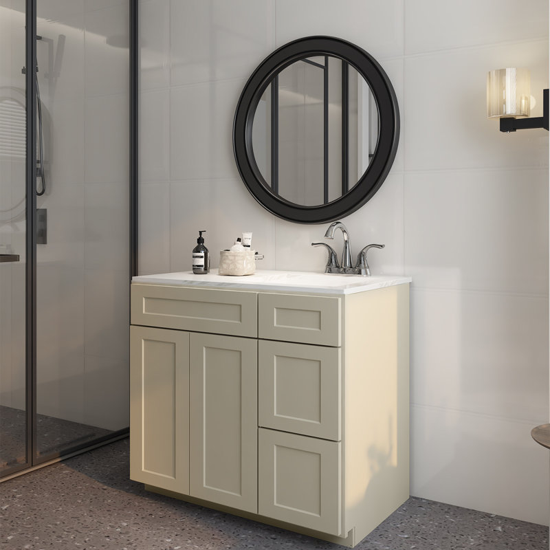 Bases de meuble-lavabo, portes à fermeture douce, pour la salle de lavage, la salle de douche, la buanderie.