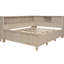 Lit de jour en bois pleine grandeur avec rangement et 3 tiroirs, finition lait blanc antique, fabrication fiable pour une utilisation durable-1186749587