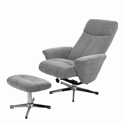 Swivel Recliners, Chenille Steel Modern Accent Chair for Home Office
