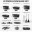 20 - Piece Aluminum Cookware Set-120076913