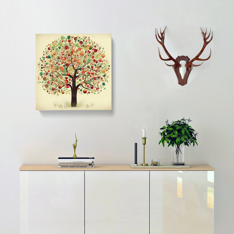 Apple Tree - No Frame Print, 35cm H x 35cm W x 3cm D