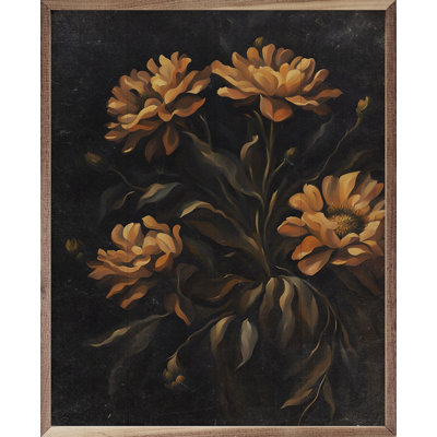  Dark Orange Florals