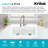 KRAUS Forteza 33” Granite Drop In / Undermount Single Bowl White Kitchen Sink-119559212-119559213