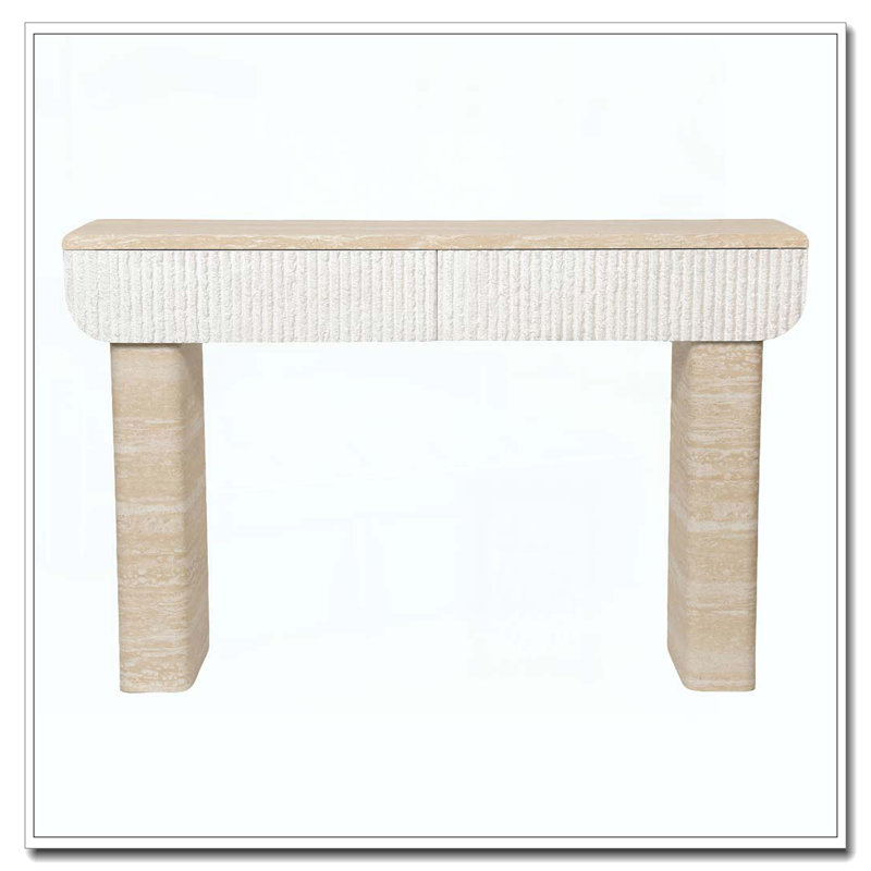 Console, canapé, Beige + jaune