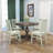 5-Piece Dining Set Mid-Century Modern Wooden Table & Upholstered Chair Set For Home, Kitchen, Dining Room-115068828-115068829