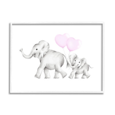 Art sur toile / maman konen et bébé éléphants