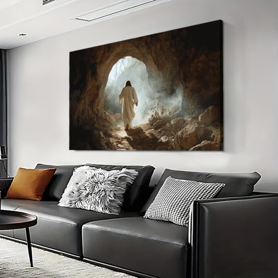 Reproduction d'art mural sur toile tendue avec toile, galerie d'art, scène religieuse