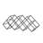 Wine Rack With Diamond Slots, 24 Inch Compact Design, Matte Black