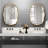Euri Metal Asymmetrical Wall Mirror