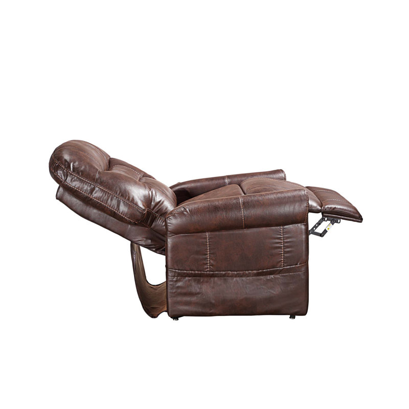 Chaise berçante Alexas, Tissu noyer
