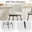 Tabouret de comptoir pivotant rembourré 26 po Aura-1472292382-1472525230