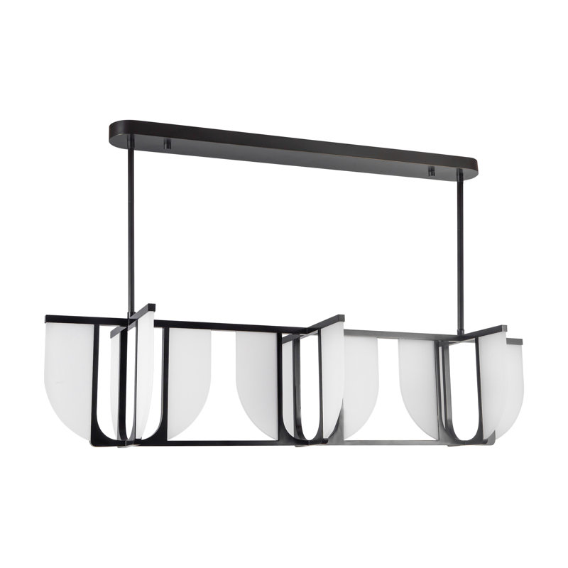 Anders 59-in Black dimmable LED Linear Pendant, Oil Rubbed Bronze