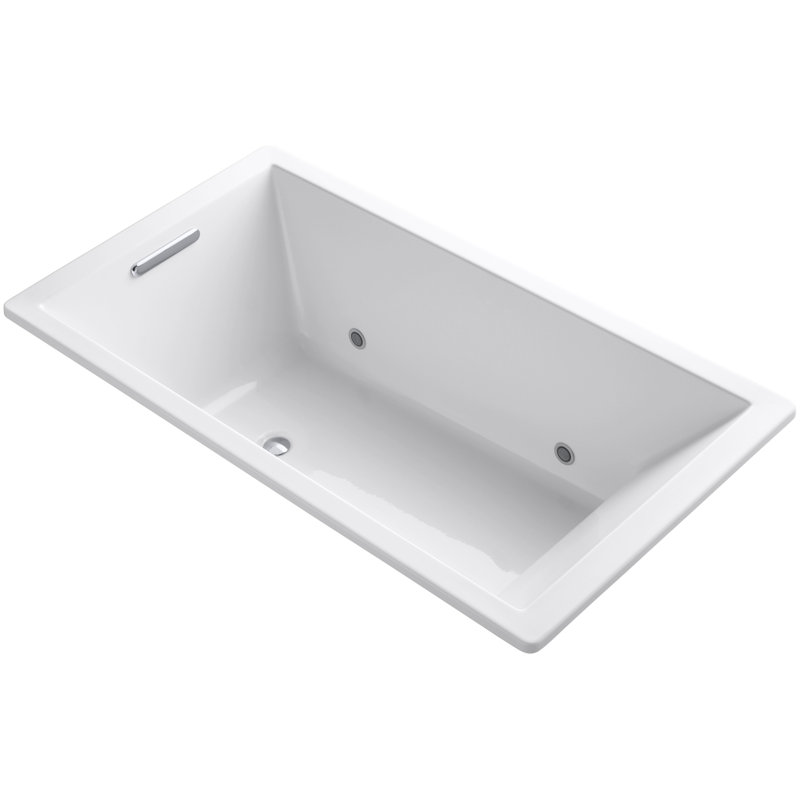Underscore Vibracoustic 66" x 36" Whirpool Bathtub, Blanc