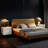 Modern Gold Pleated Table Lamp