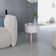Side Table Sofa End Table Accent Coffee Table with Serving Tray Round