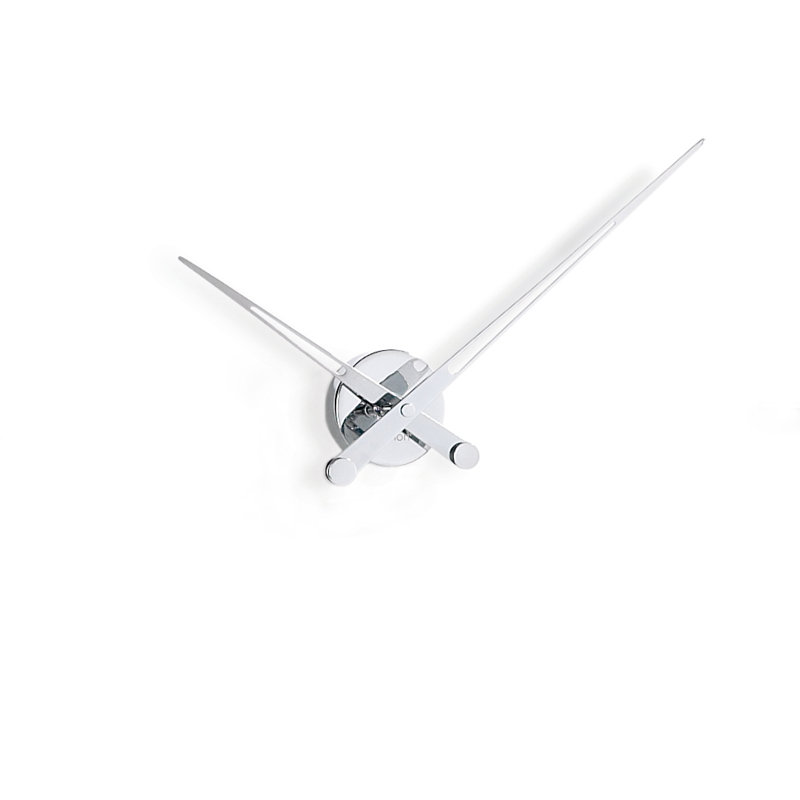 Très grande horloge murale Axioma, Chrome