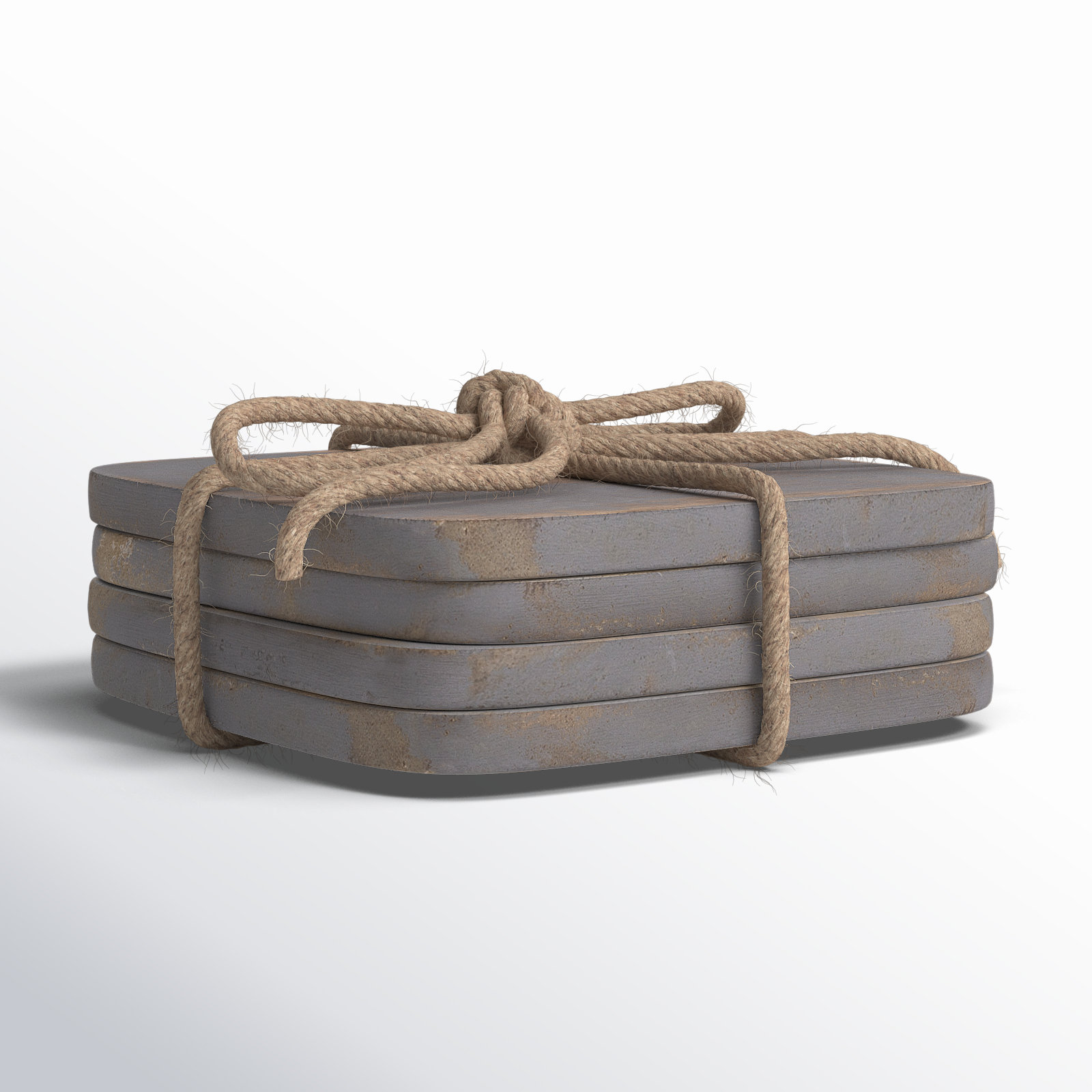 Amorita Wood Coaster, Gray