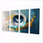 «Blue Impressionist Soap Suds Modern Laundry I - Laundry Art Wall Art», ensemble-457204369