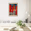 " Abstract Brash And Red Shapes " Painting Print-55034364-55034365