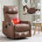 Heat Massage Manual Recliner Chair With Rocker And Swivel-2128909812