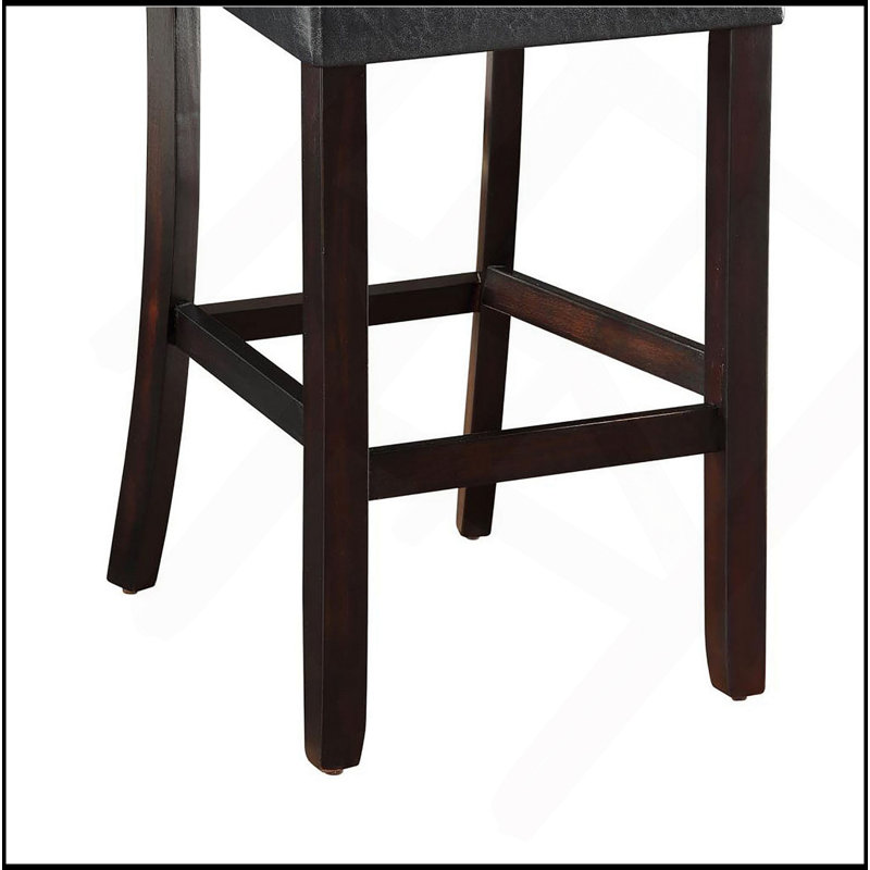 Tabouret de bar cappuccino et noir (ensemble de 2)