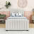 Twin Upholstered Platform Bed with Trundle-1178096153