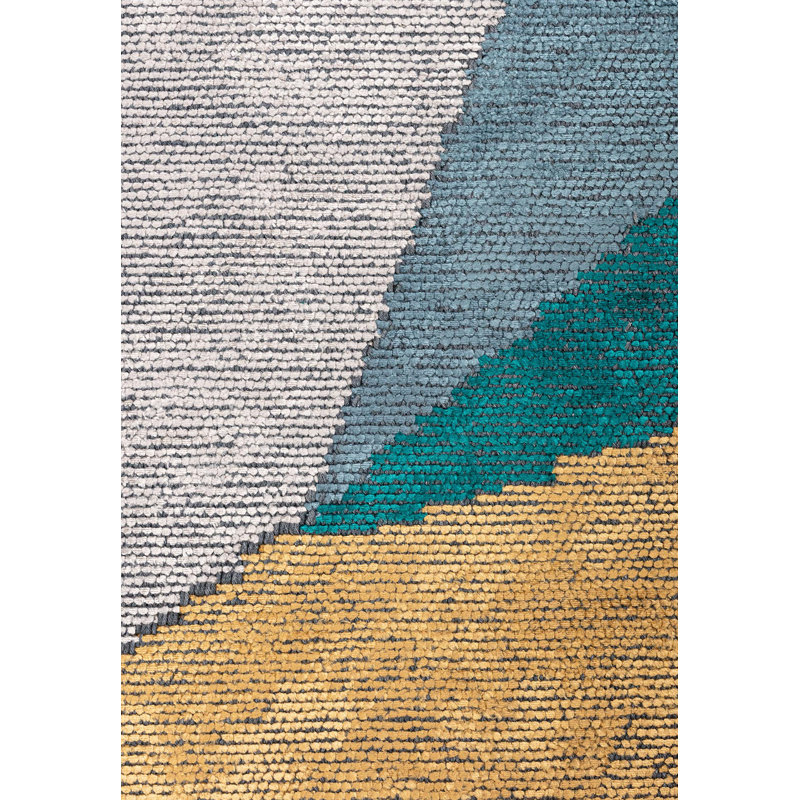 Casse-tête géométrique moderne et abstrait, Rectangle 6 pi 7 po x 9 pi 10 po