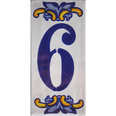 Mexican Handmade Tile House Address Villa Number Six