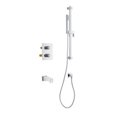 Robinet de baignoire et de douche à double fonction avec valve brute