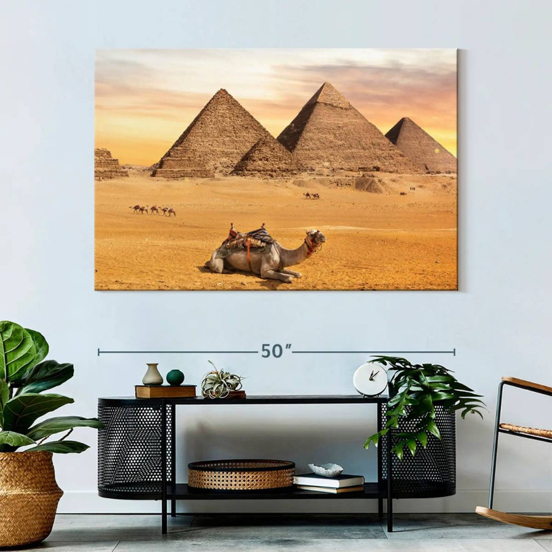 Adella Great Giza Pyramids, 34" H x 51" W
