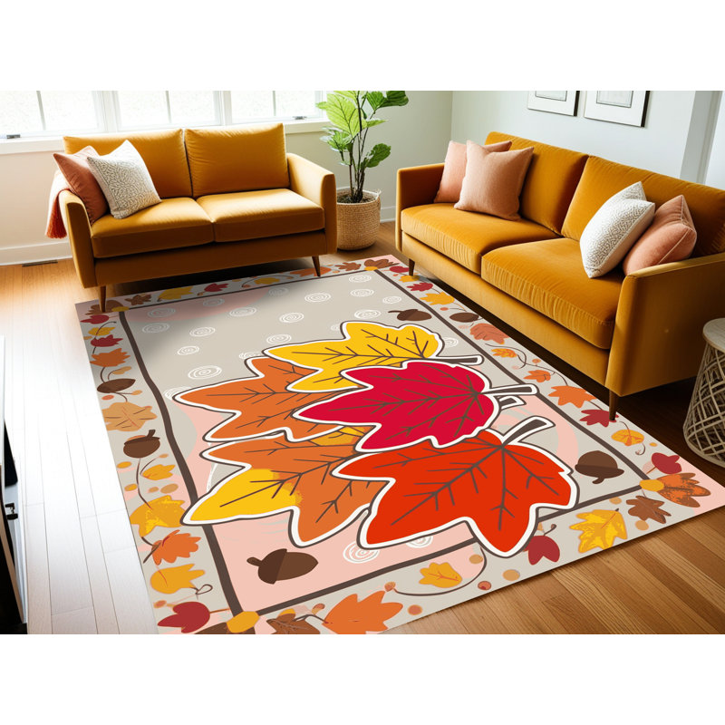 Tapis de Noël East Urban Home, Rectangle 4pi x 6 pi