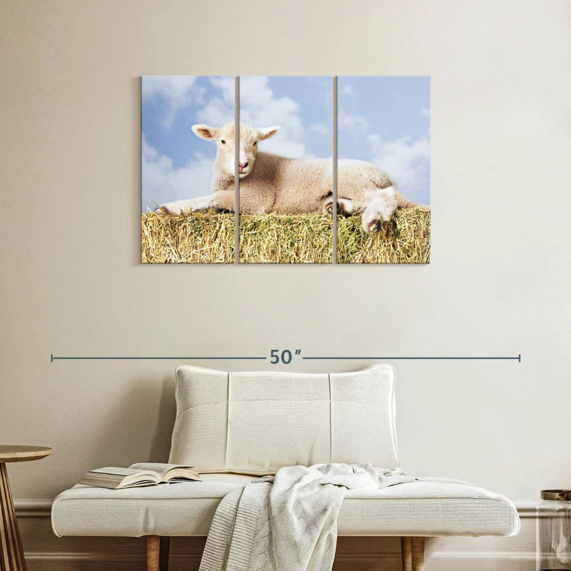 Young Sheep, 24" H x 38" W