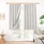 Paire de rideaux 100% occultant à double couche avec passe-tringle (ensemble de 2)-71287017-71287020