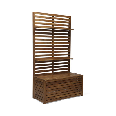 Pedersen Hall Tree 37.5'' Wide with Bench and Shoe Storage