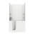 Santa Fe 52.75'' x 26.4'' Walk-in Fiberglass Bathtub with Faucet-23011069-23011067