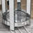 Mirror round table, 2-layer modern small sofa table with storage space, silver decorative table