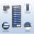 Hanging Wall File Organizer With Hooks, 12 Tier Vertical Wall Mount File Holder, Paper Document Mail Organizer For Office