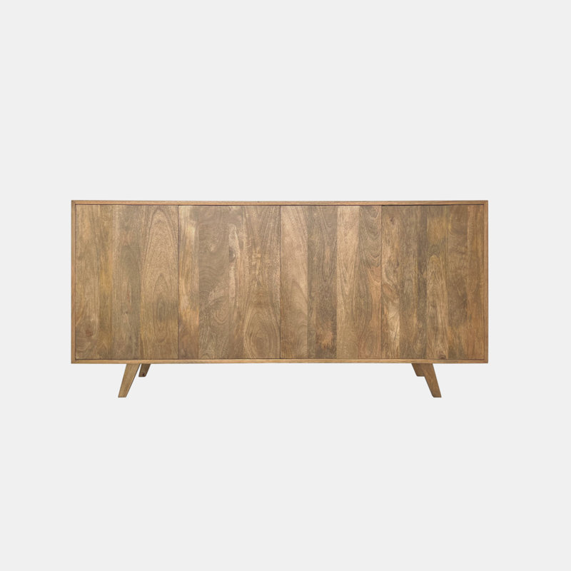 Campeon 160cm Solid Wood Sideboard, Amber
